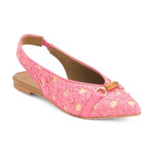 NILA & NILA Made In Italy Embroidered Sling Back Shoes